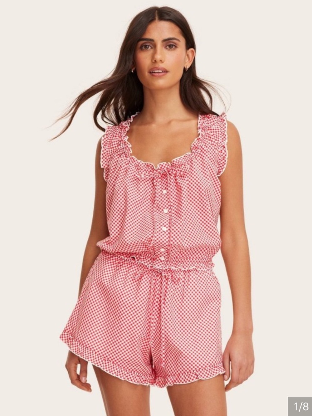 Parke x Target Red Gingham Shell Tank Top